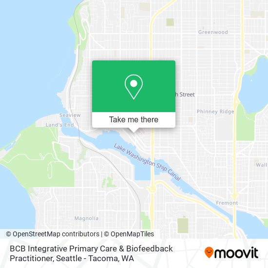 Mapa de BCB Integrative Primary Care & Biofeedback Practitioner