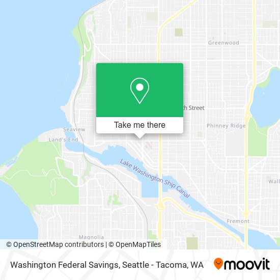 Washington Federal Savings map