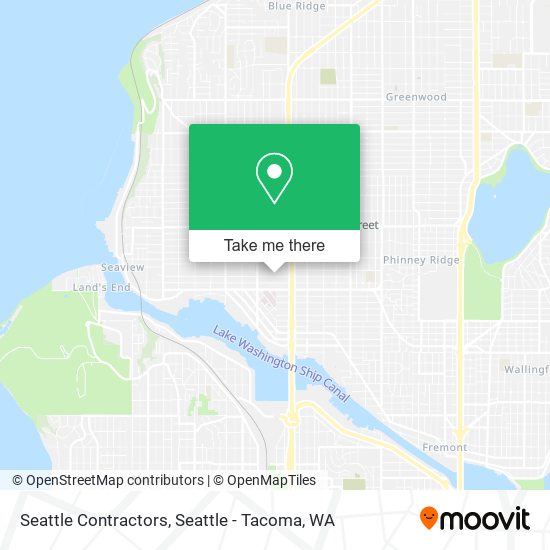 Mapa de Seattle Contractors