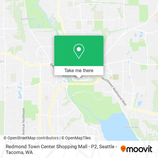 Redmond Town Center Shopping Mall - P2 map