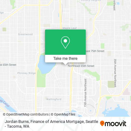 Mapa de Jordan Burns, Finance of America Mortgage