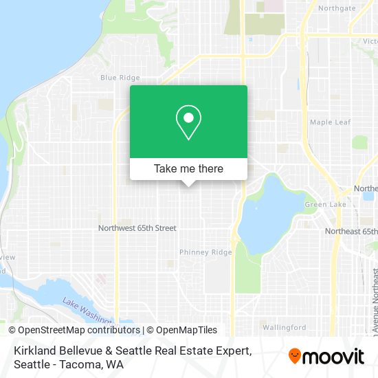 Mapa de Kirkland Bellevue & Seattle Real Estate Expert