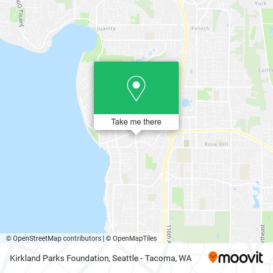 Kirkland Parks Foundation map