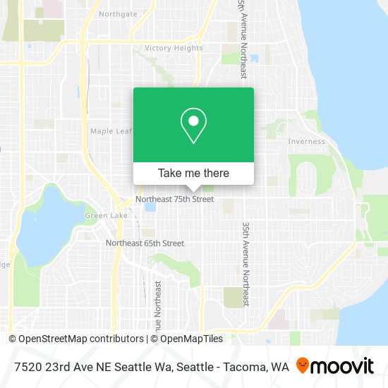 7520 23rd Ave NE Seattle Wa map