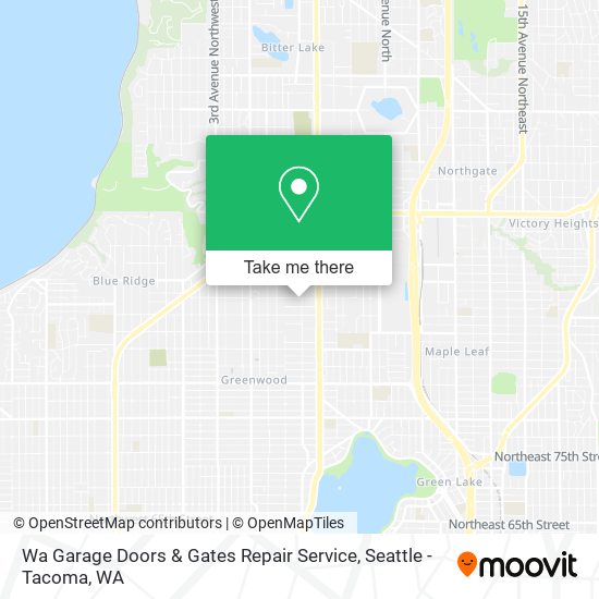 Mapa de Wa Garage Doors & Gates Repair Service