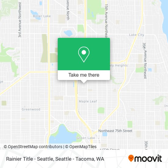 Rainier Title - Seattle map