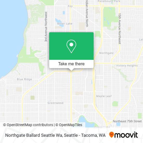 Northgate Ballard Seattle Wa map