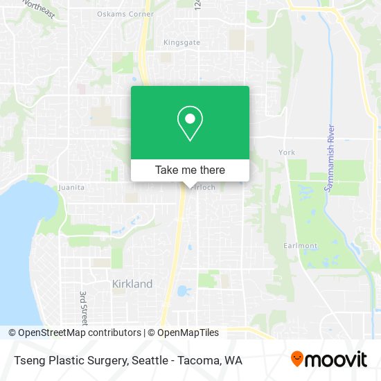 Tseng Plastic Surgery map