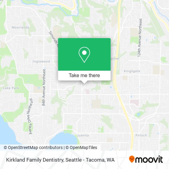 Mapa de Kirkland Family Dentistry