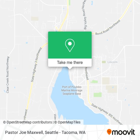 Pastor Joe Maxwell map