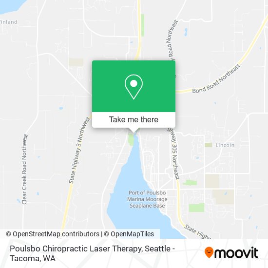 Poulsbo Chiropractic Laser Therapy map