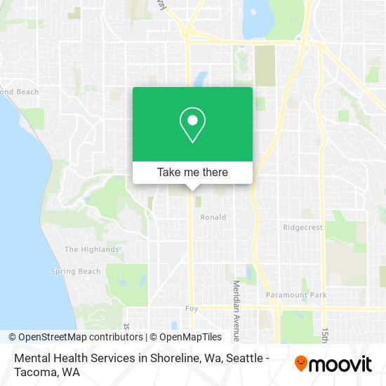 Mapa de Mental Health Services in Shoreline, Wa