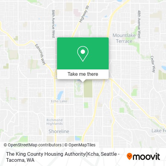 The King County Housing Authority map