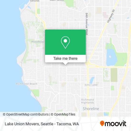 Lake Union Movers map