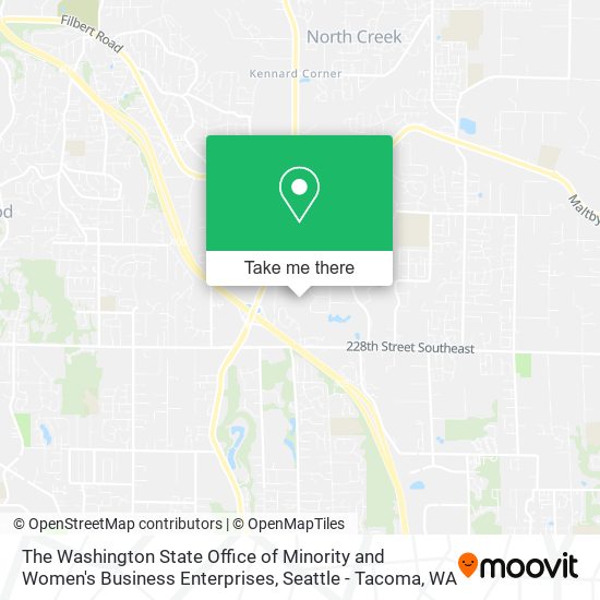 Mapa de The Washington State Office of Minority and Women's Business Enterprises