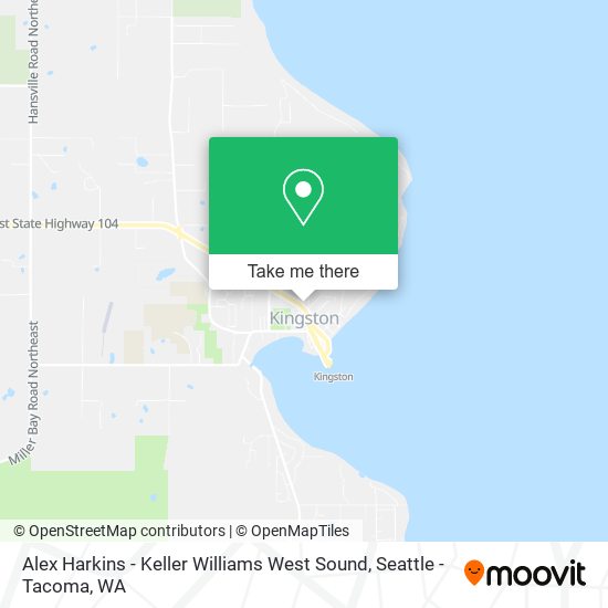 Alex Harkins - Keller Williams West Sound map