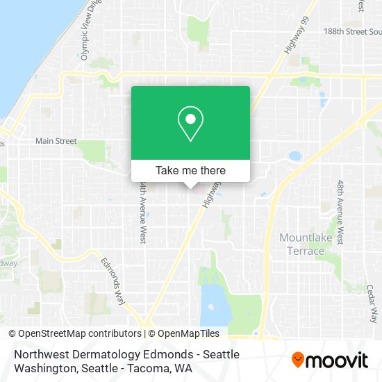 Mapa de Northwest Dermatology Edmonds - Seattle Washington