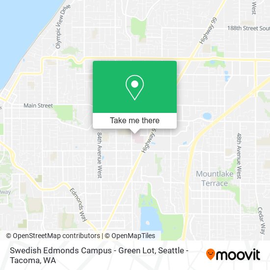 Mapa de Swedish Edmonds Campus - Green Lot