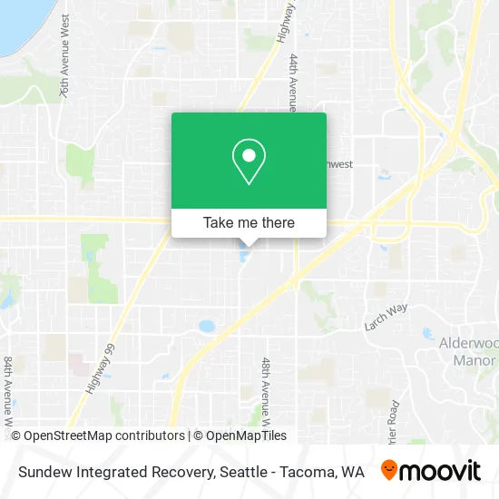 Mapa de Sundew Integrated Recovery