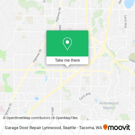 Mapa de Garage Door Repair Lynnwood