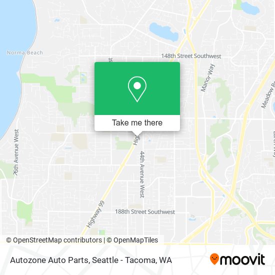 Mapa de Autozone Auto Parts