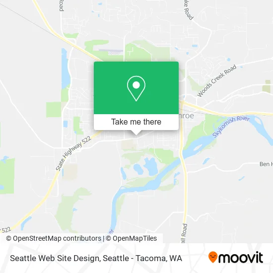 Mapa de Seattle Web Site Design