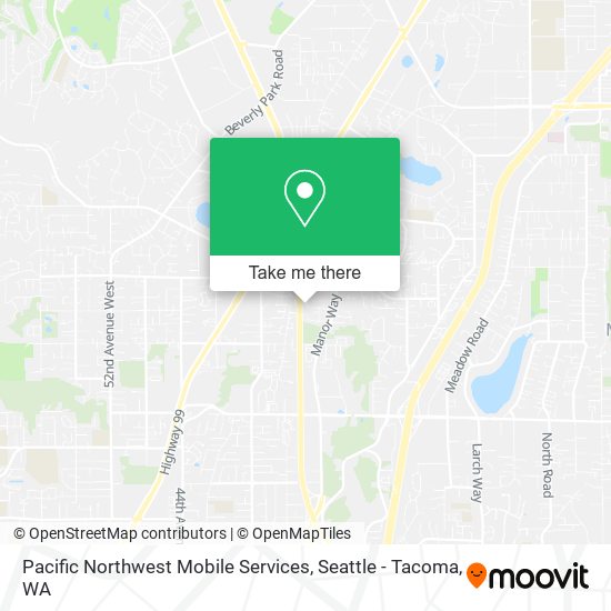 Mapa de Pacific Northwest Mobile Services