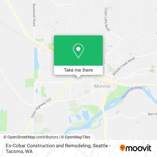 Mapa de Es-Cobar Construction and Remodeling
