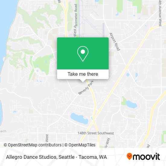 Mapa de Allegro Dance Studios