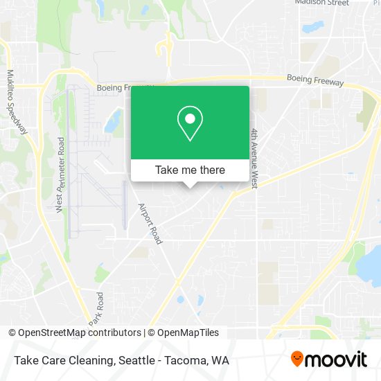 Take Care Cleaning map