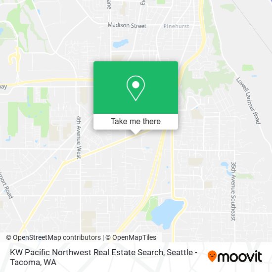 KW Pacific Northwest Real Estate Search map