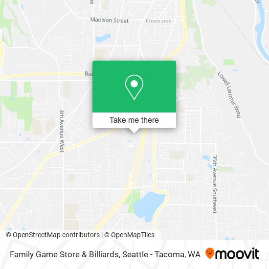 Family Game Store & Billiards map