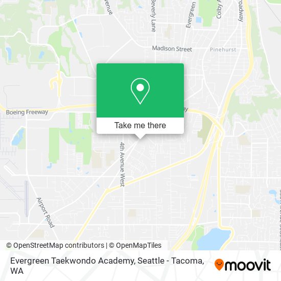 Mapa de Evergreen Taekwondo Academy