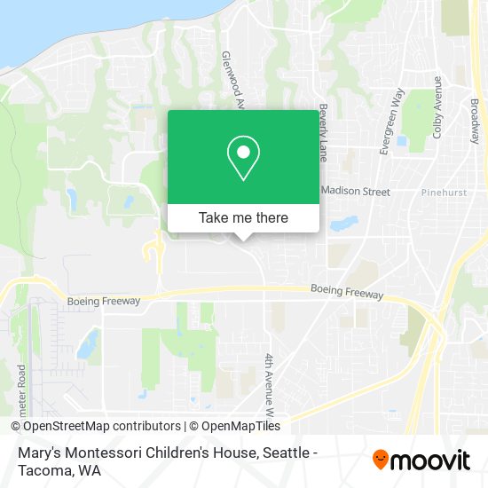 Mapa de Mary's Montessori Children's House
