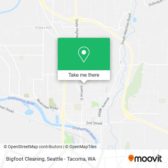 Bigfoot Cleaning map