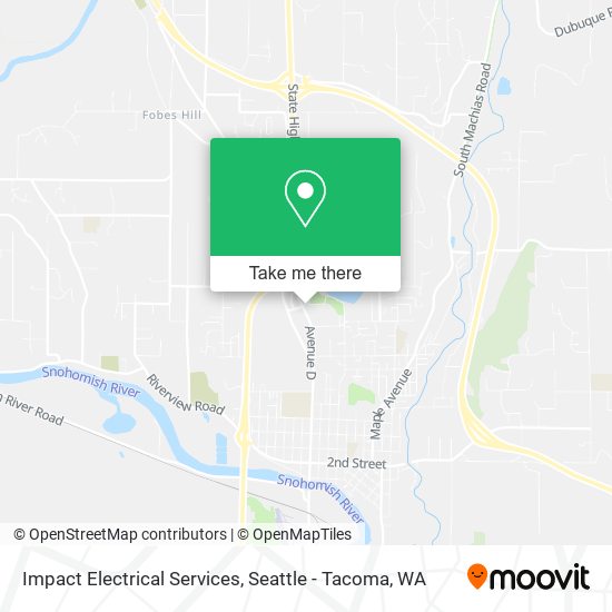 Mapa de Impact Electrical Services