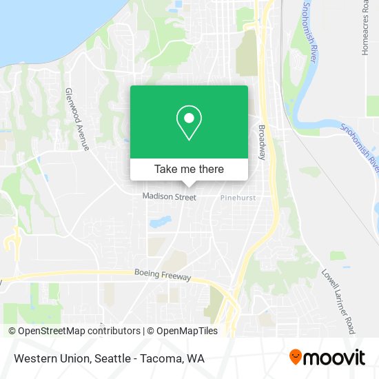 Western Union map