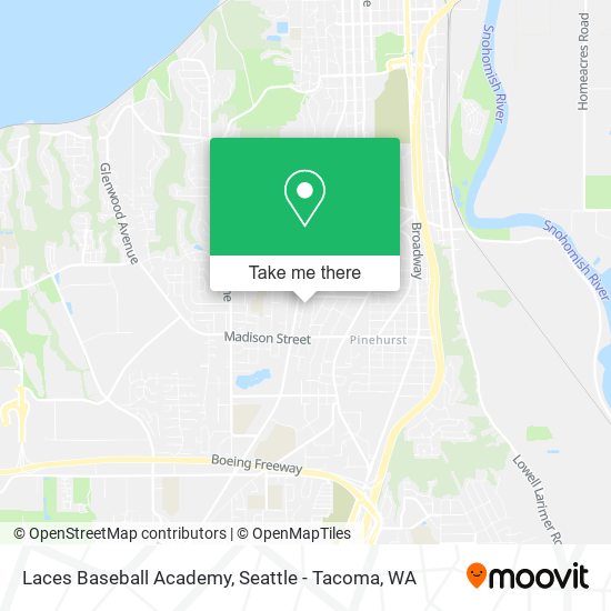 Laces Baseball Academy map