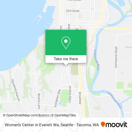 Mapa de Women's Center in Everett Wa