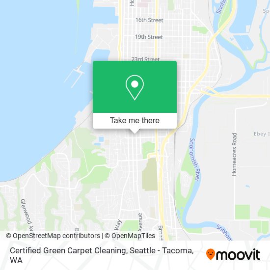 Certified Green Carpet Cleaning map