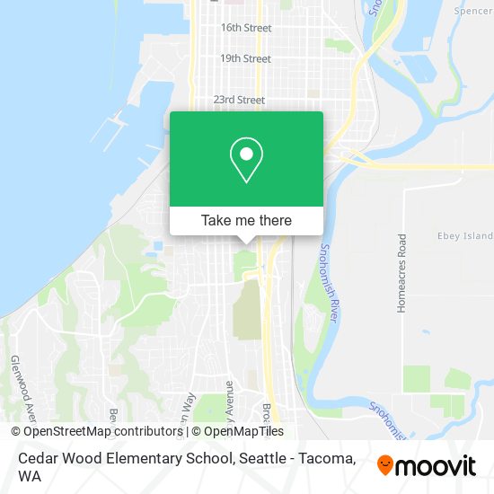 Cedar Wood Elementary School map