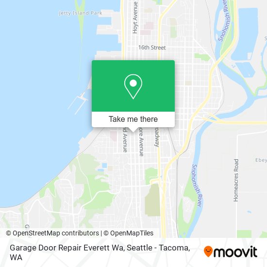 Mapa de Garage Door Repair Everett Wa