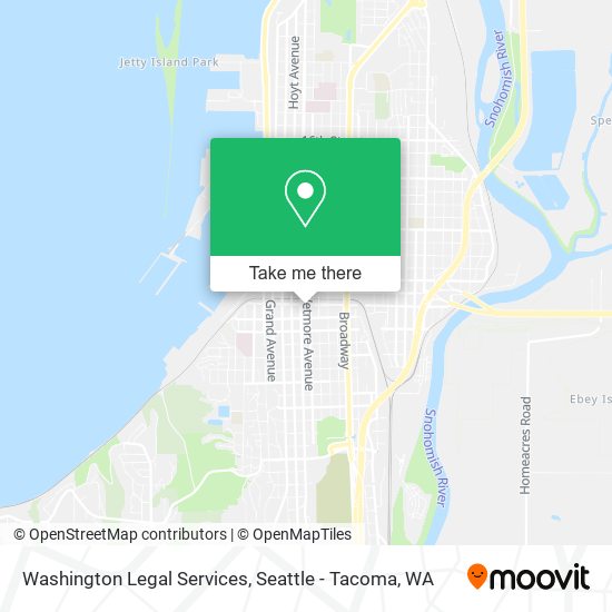 Washington Legal Services map