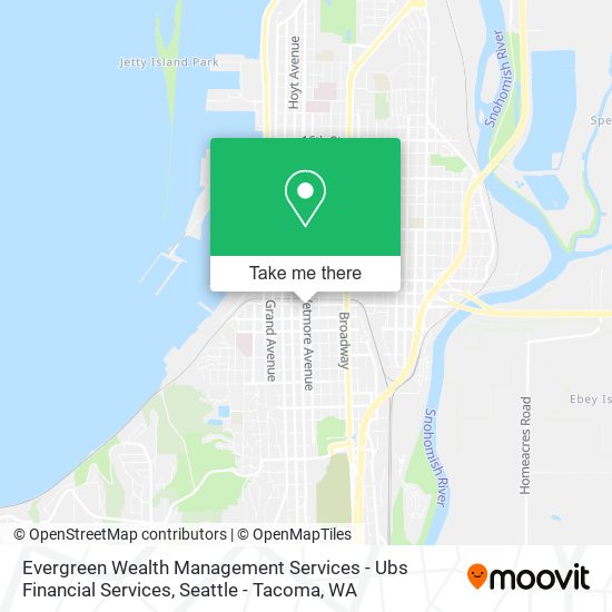 Mapa de Evergreen Wealth Management Services - Ubs Financial Services