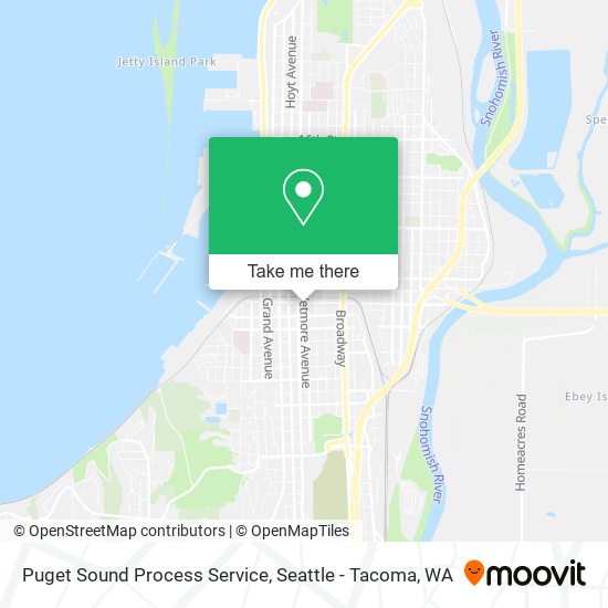 Mapa de Puget Sound Process Service