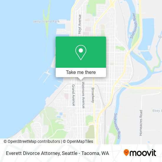 Mapa de Everett Divorce Attorney