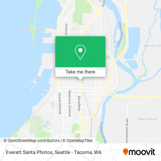 Everett Santa Photos map