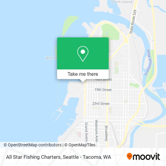 All Star Fishing Charters map