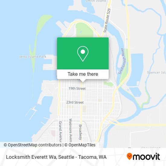 Mapa de Locksmith Everett Wa