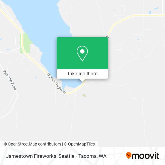 Jamestown Fireworks map